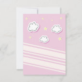 一角獣のベビーシャワーの招待 招待状 (裏面)