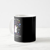 一角獣のポニー、大きすぎるレギンスを着る  コーヒーマグカップ (正面左)