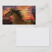 一角獣の夕焼け 名刺 (正面/裏面)