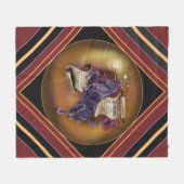 一角獣の知恵 フリースブランケット (正面(横))