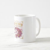 一角獣の花咲くスタイリッシュデザイン_1 コーヒーマグカップ (正面右)