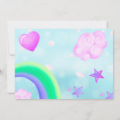 一角獣の誕生日 招待状 (裏面)