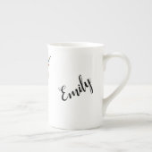 一角獣カスタムパーソナライズされた ボーンチャイナマグカップ (右)