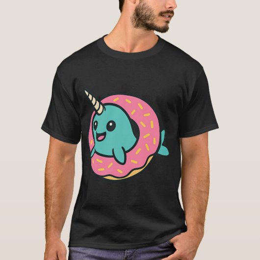 一角獣ドーナツ Tシャツ (正面)