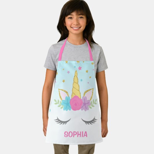 『一角獣パーソナライズされたの子どもたち』 エプロン (インサイチュ)
