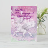 一角獣ファンタジー城誕生会 招待状 (スタンド正面)