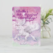 一角獣ファンタジー城誕生会 招待状 (スタンド正面)