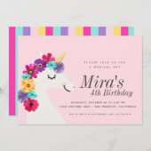 一角獣誕生会 招待状 (正面/裏面)