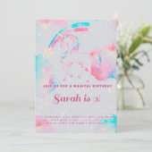 一角獣誕生日の招待状 招待状 (スタンド正面)