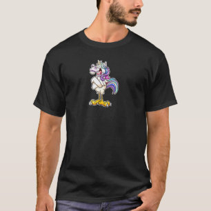一角獣鶏ハロウィーンの衣装 Tシャツ