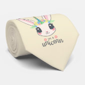 一角獣(ユニコーンおもしろい)ウサギ ネクタイ (ロール)