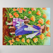 一角獣(ユニコーン)のおもちゃつきケシ妖精 ポスター (正面)