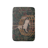 一角獣(ユニコーン)狩り中世アート-ガードで一角獣(ユニコーン)の休憩所 バスマット (正面縦)