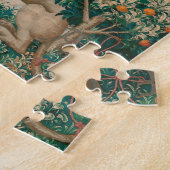 一角獣(ユニコーン)狩り中世アート-一角獣(ユニコーン)が発見される ジグソーパズル (側面)