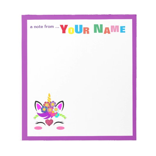 一角花 ノートパッド (正面)