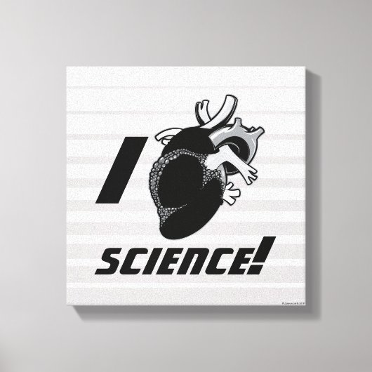 一解剖学ハート キャンバスプリント (正面)