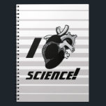 一解剖学ハート ノートブック<br><div class="desc">私は科学が大好きです！誰が正しくないの？

この「I love science」のグラフィックを見てみましょう。このグラフィックは、陽電子ハートを描写取り上げます。</div>