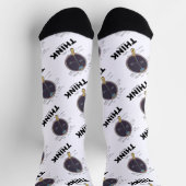 一解剖学的考えギークユーモア ソックス (上部)