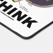 一解剖学的考えギークユーモア デスクマット (コーナー)