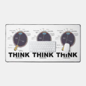 一解剖学的考えギークユーモア デスクマット (キーボード&マウス)