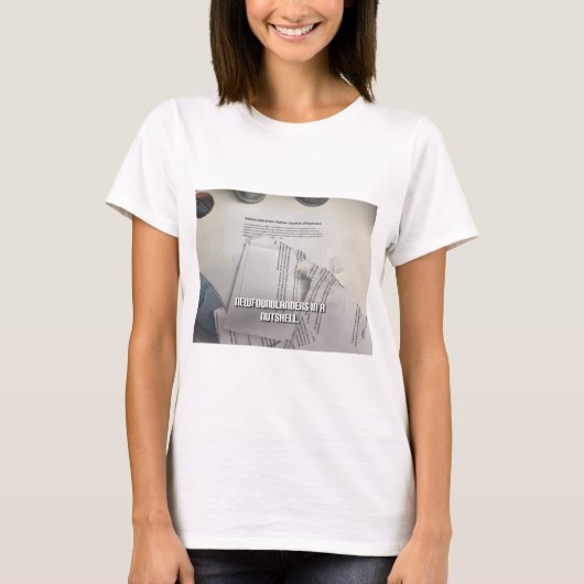 一言で言えばニューファンドランド人 Tシャツ (正面)