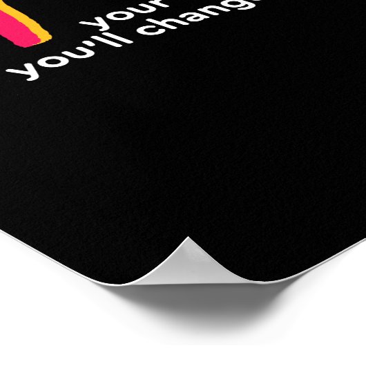 一言変わる感動的引用文 ポスター (角)