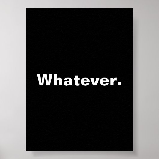 一語のミニマリズムデザイン ポスター (正面)