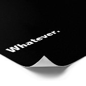 一語のミニマリズムデザイン ポスター (角)