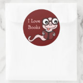 一読冊の月：私は本が大好き ラウンドシール (バッグ)
