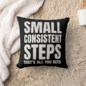 一貫性のある小さなステップのモチベーション クッション (ブランケット)