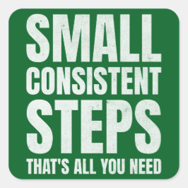 一貫性のある小さなステップのモチベーション スクエアシール