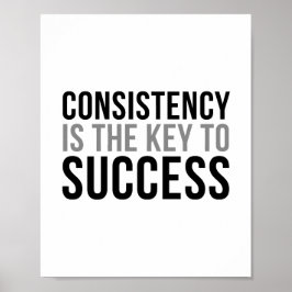 一貫性は成功への鍵 ポスター