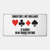 一貫性、ブリッジで望まれる輝きではない デスクマット (正面)