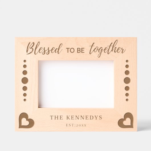 一賛美緒に引用文名 レーザー彫刻フレーム (正面)