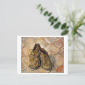 一足の靴、フィンセント・ファン・ゴッホ ポストカード (スタンド正面)