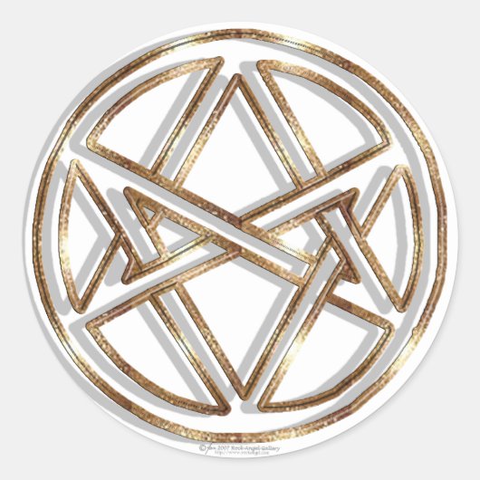 一足骨シール ラウンドシール (正面)