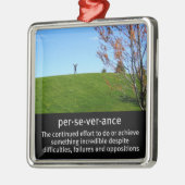 一身上の決意と忍耐 メタルオーナメント (左)