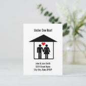 一軒下で 案内ポストカード (スタンド正面)