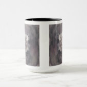 "一輪のバラの油絵" マグカップ (中央)