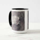 "一輪のバラの油絵" マグカップ (正面左)