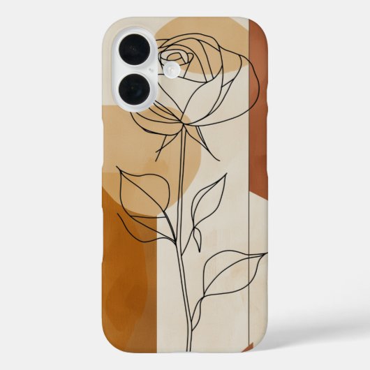 一輪のバラ Case-Mate iPhoneケース (裏面)