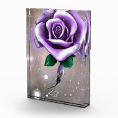 一輪の紫のバラ フォトブロック (右)