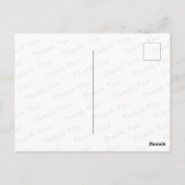 一輪の花　エレガント　感謝を込めて ポストカード (裏面)