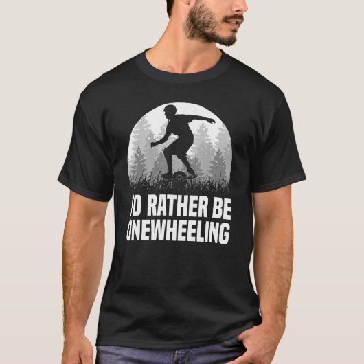 一輪の車を運転したいの Tシャツ (正面)