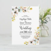 一輪の野結婚花で 招待状 (スタンド正面)