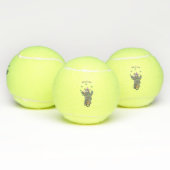 一輪車おもしろいの可愛いサイのジャグリング テニスボール (マルチ)