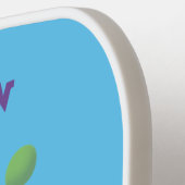 一輪車おもしろいの可愛いサイのジャグリング ピックルボールラケット (左詳細)