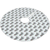 一輪車おもしろいの可愛いサイのジャグリング ブラッシュドポリエステルツリースカート (アングル)