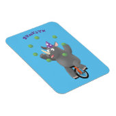 一輪車おもしろいの可愛いサイのジャグリング マグネット (右側)