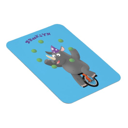 一輪車おもしろいの可愛いサイのジャグリング マグネット (右側)